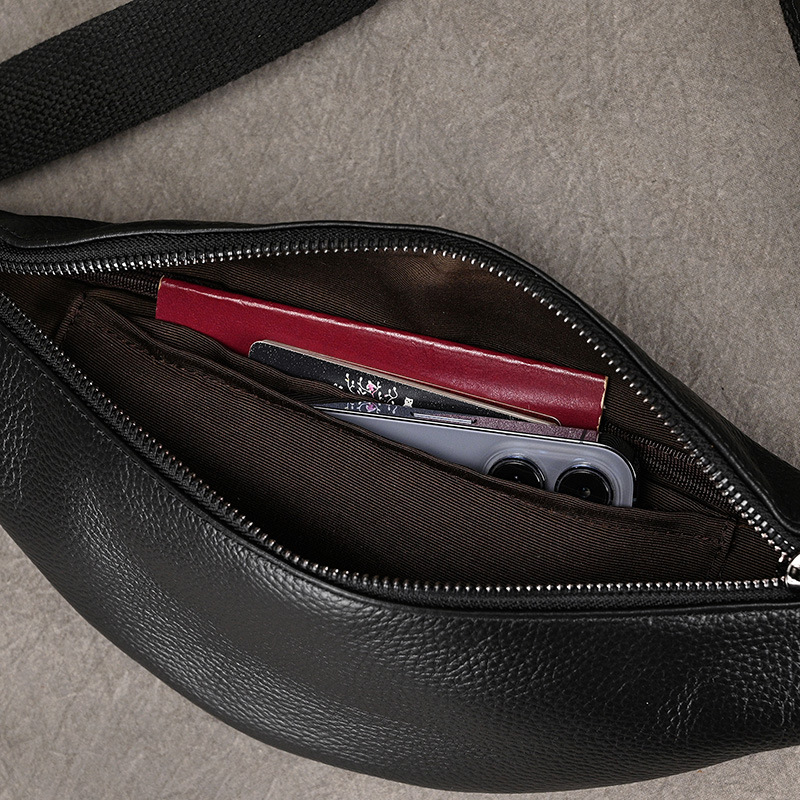 Waist Bag For Men 2024 Genuine - Luxury Bags Leather 评论和价格